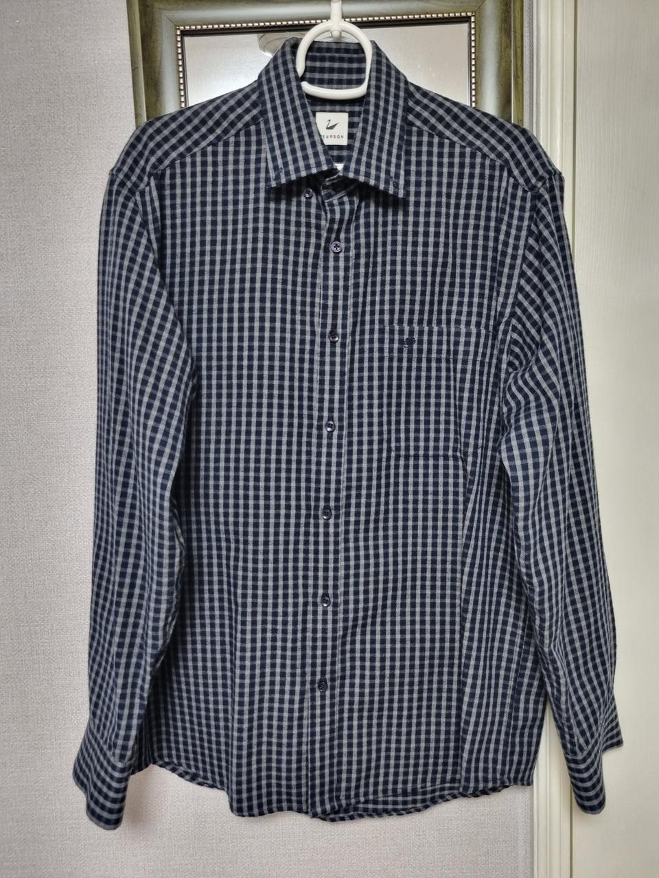 스탠다드 면 체크남방(깨끗함)(사이즈 100)