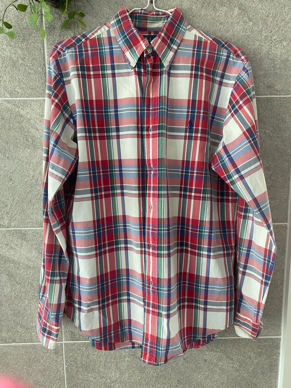 폴로 랄프로렌 셔츠 체크남방 커스텀핏M