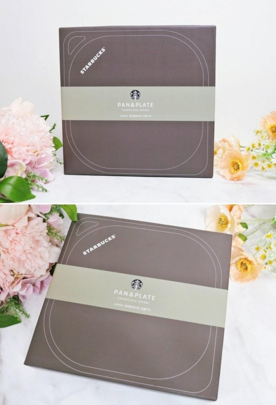 스타벅스  팬앤플레이트<크림,카키>새제품