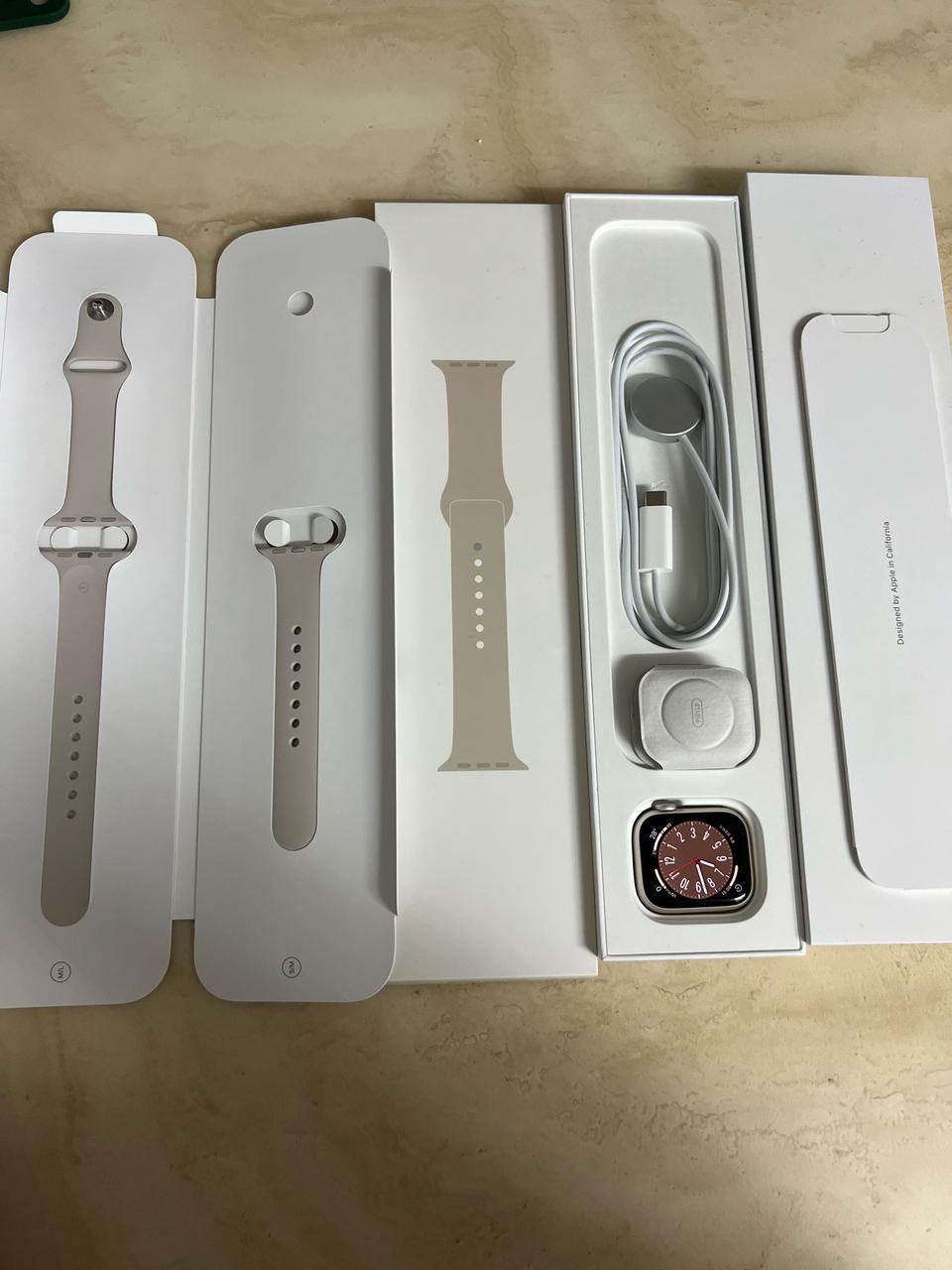 애플워치8 41mm gps 스타라이트 9/5구매