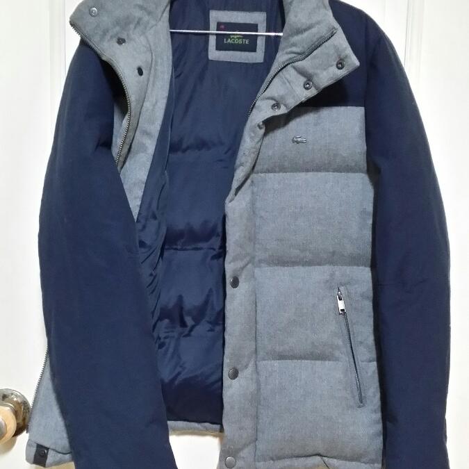 라코스테 매장정품 빵빵한 오리털 다운 숏패딩 점퍼 캐주얼자켓 상태최상