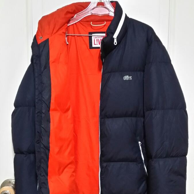 라코스테 정품 경량 오리털 다운점퍼 후드자켓 상태최상