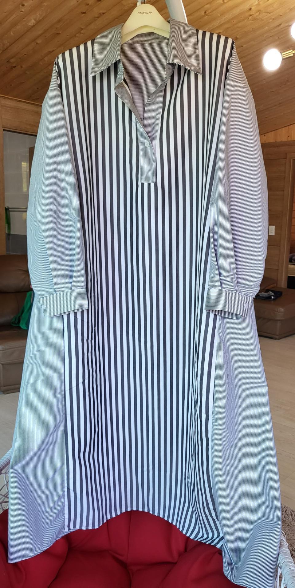 셔츠형롱원피스