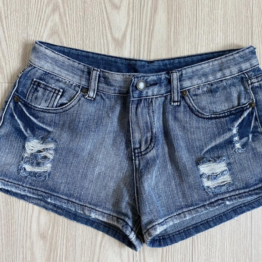워싱 숏팬츠 (데님)