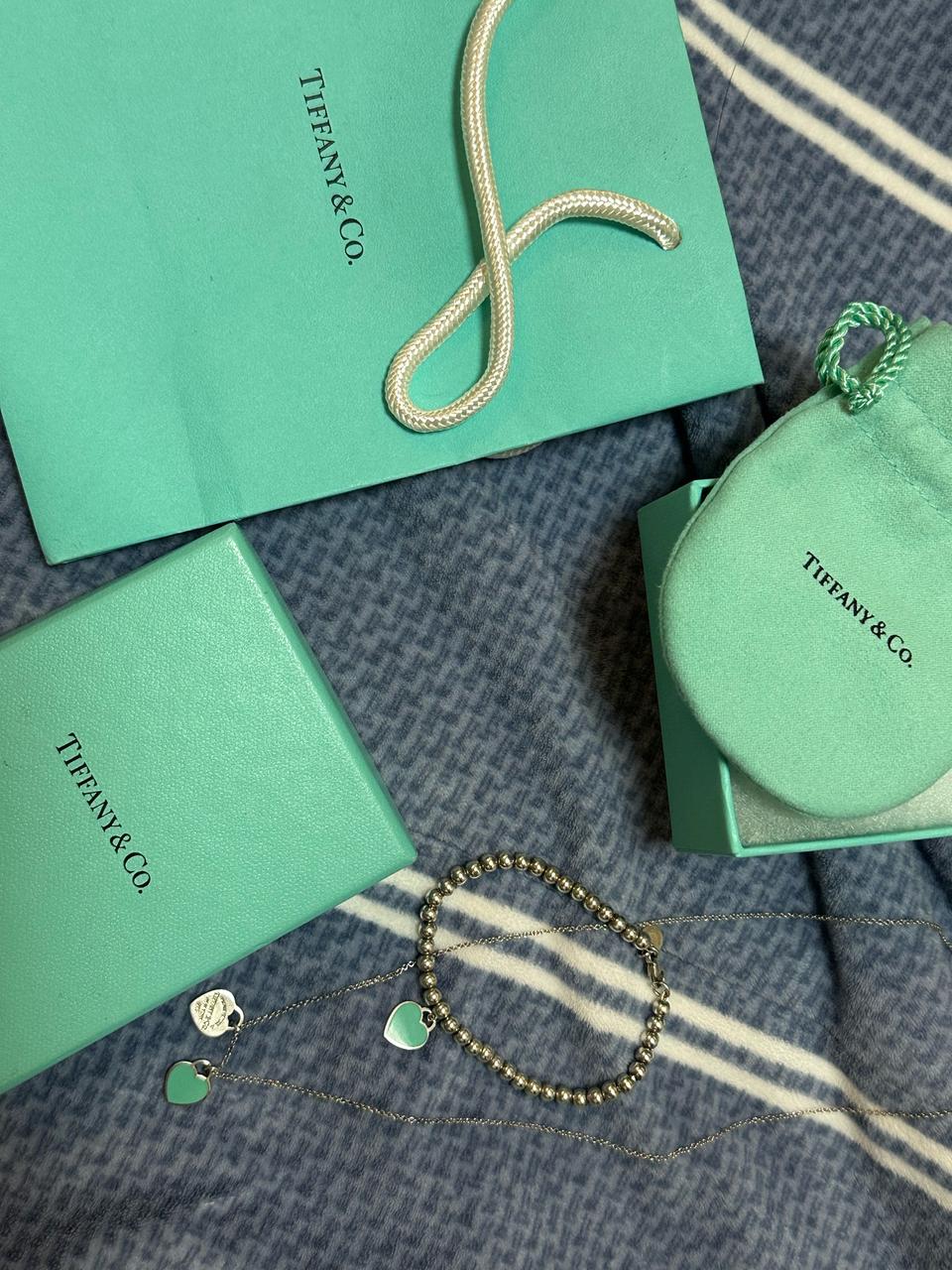 티파니앤코 목걸이.팔찌 세트