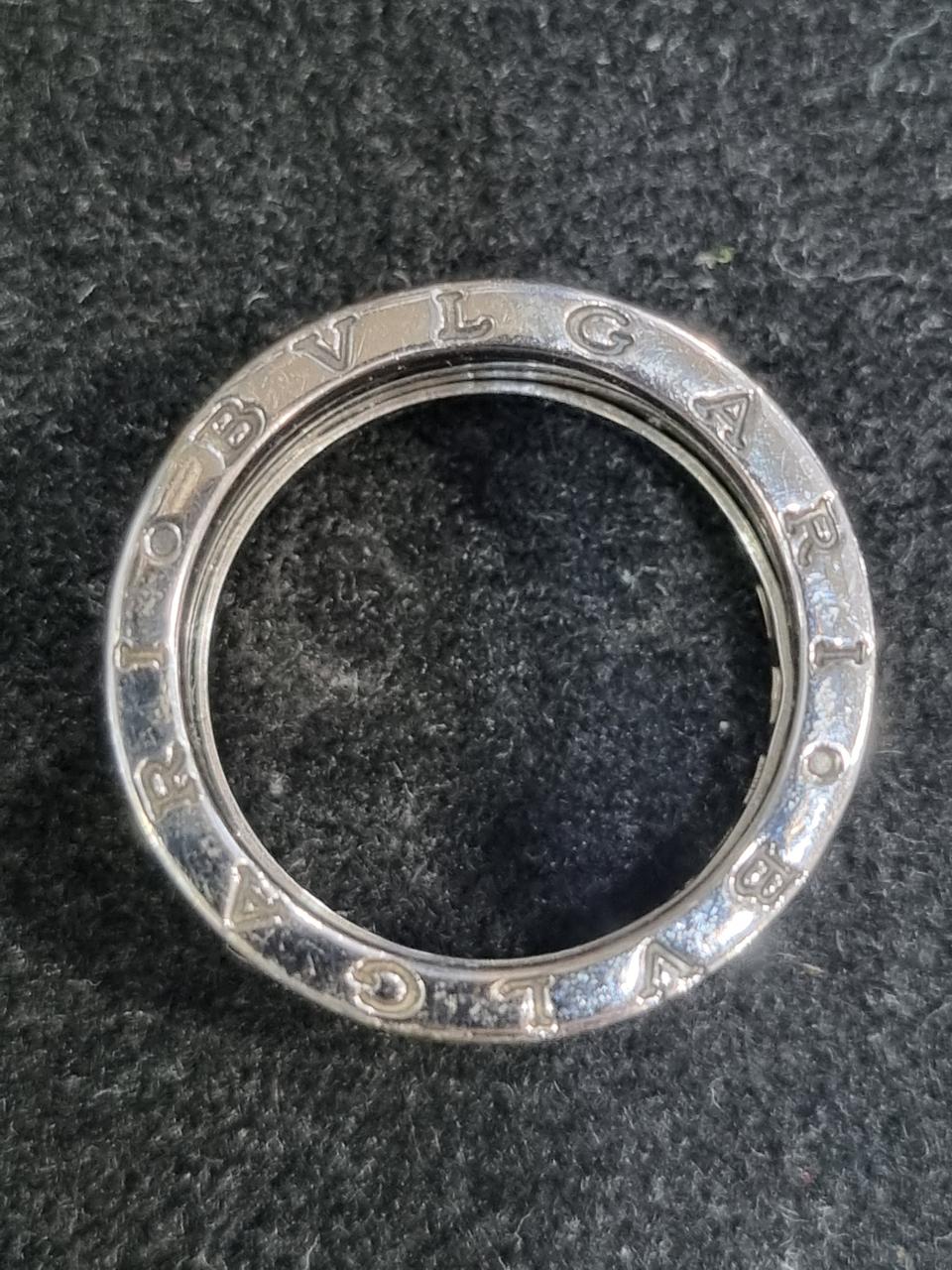 불가리 비제로원 705 화이트골드 반지 Original