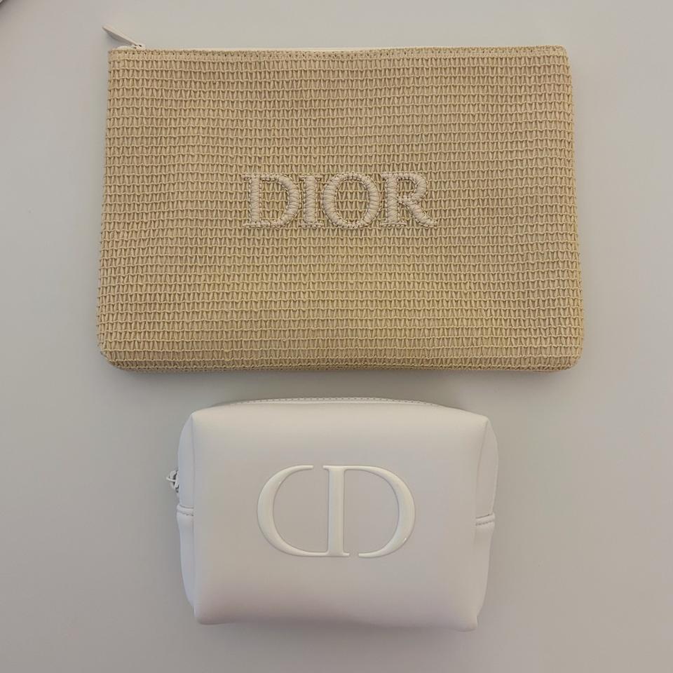디올 라탄 파우치-클러치+화이트 파우치 (새제품)