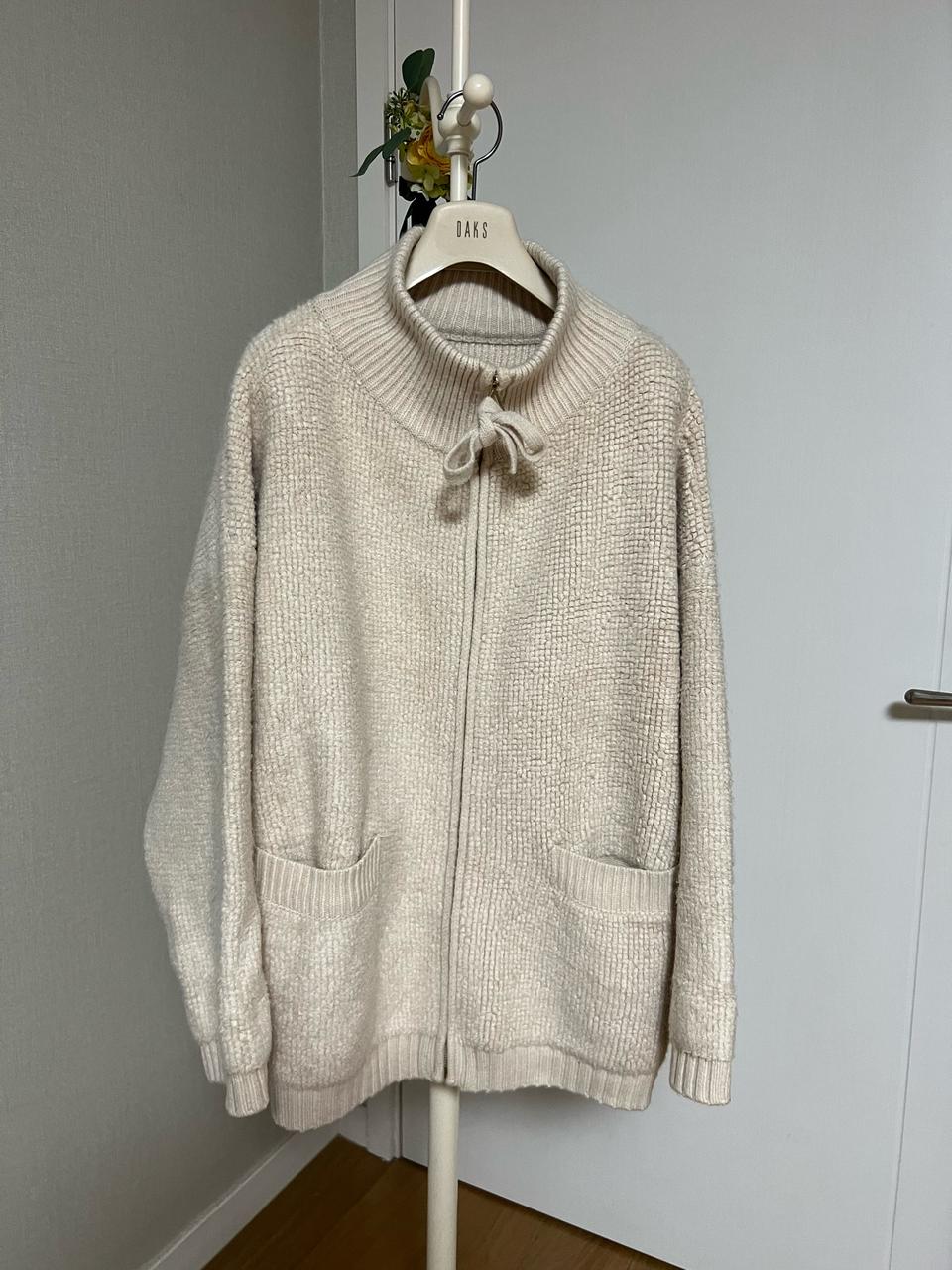 아이보리 집업 가디건