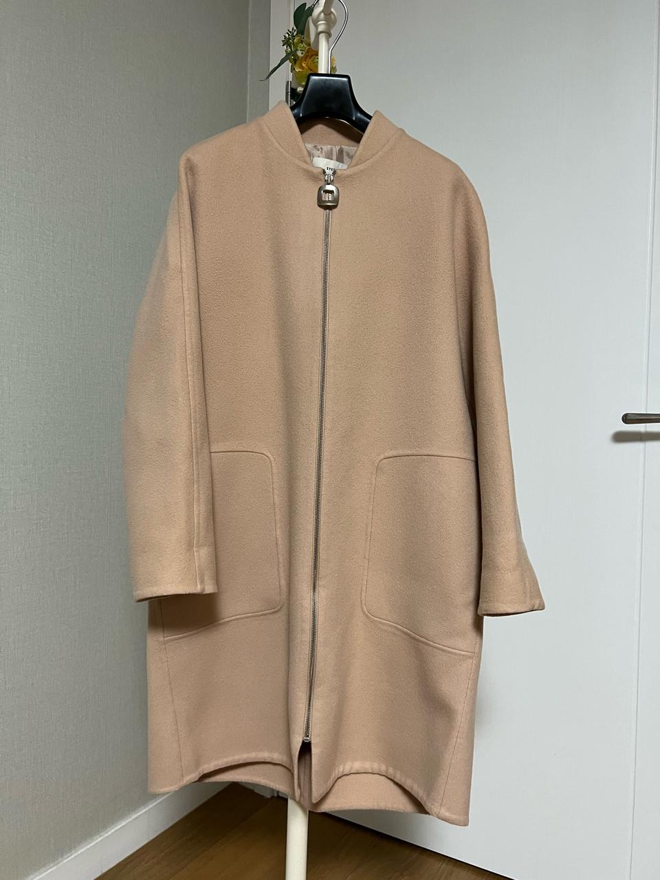 시스템 블루종 롱 코트