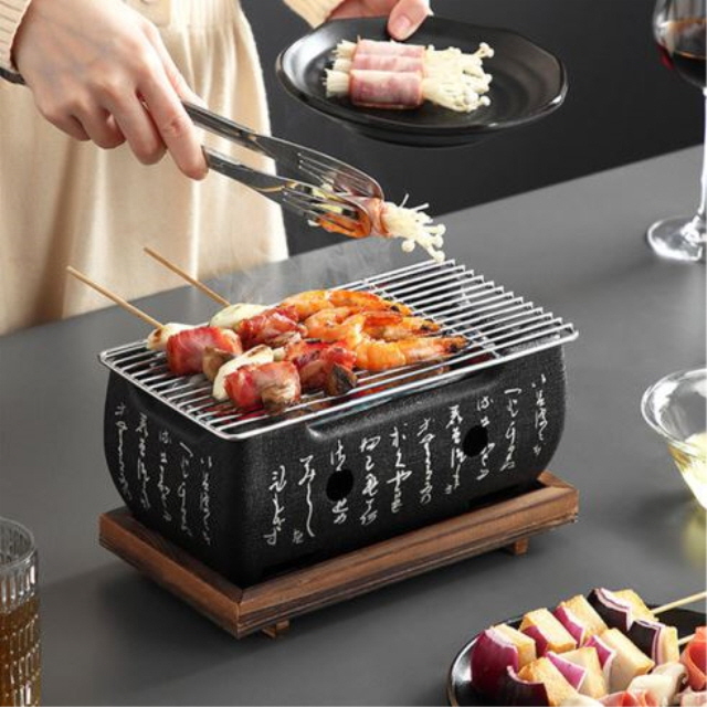 ⛔일본식 미니화로 가정용 개인 화로 캠핑용 1인용 숯불 불판 4종세트