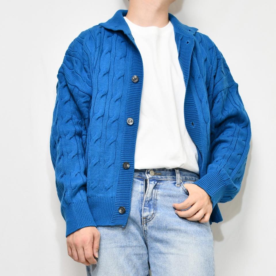 남자꽈배기가디건 자켓형가디건 워셔블가디건 카라가디건 케이블가디건 봄 가을