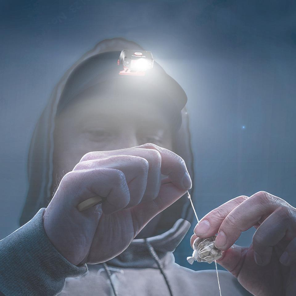 충전식 LED 후레쉬 라이트 모션인식 헤드램프