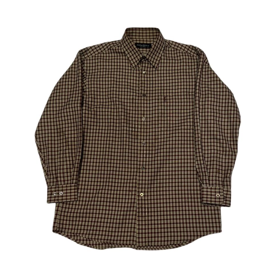 입생로랑 뿌르옴므 울체크셔츠 95