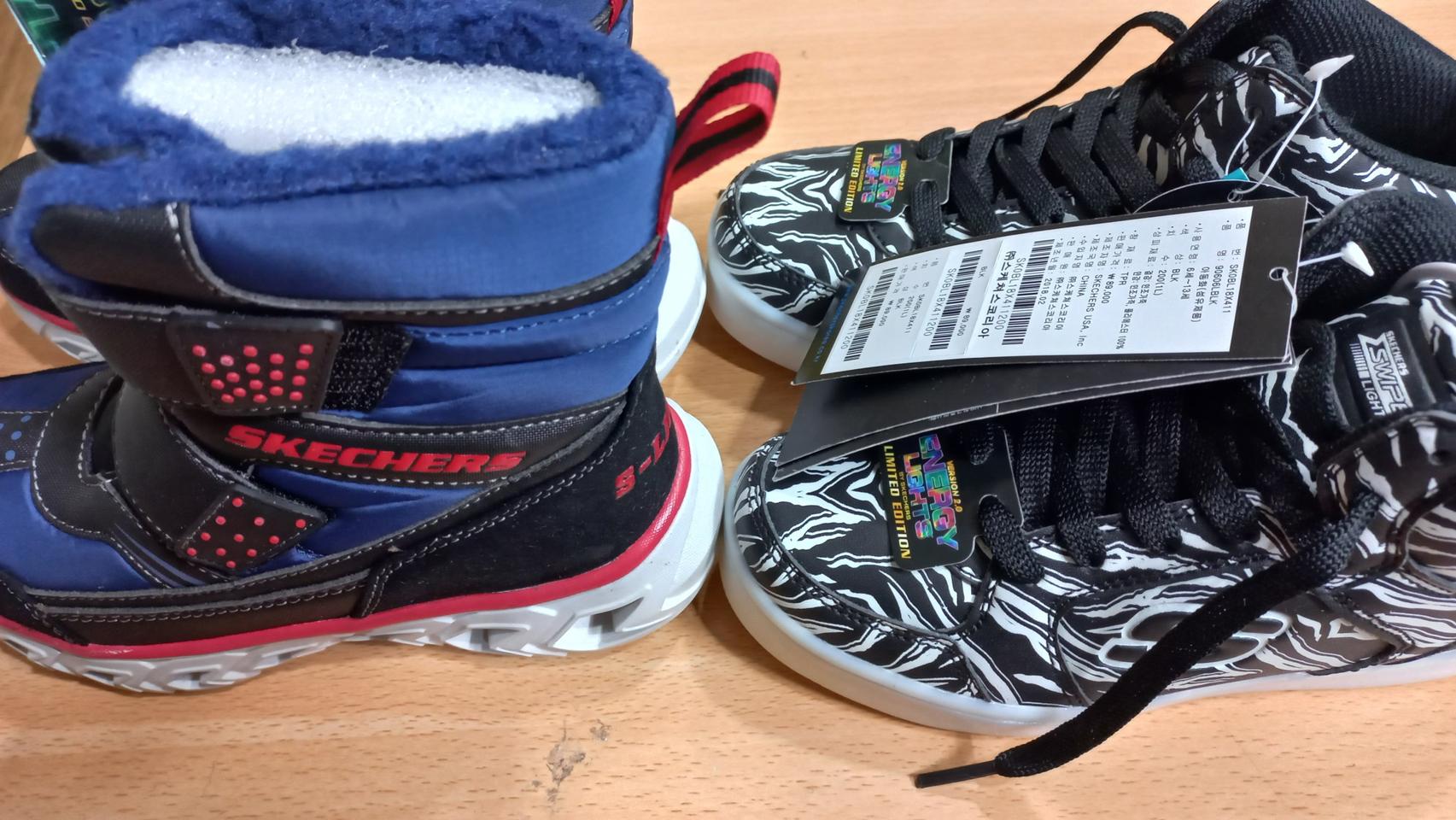 스케쳐스 불빛라이트 운동화 부츠 세트