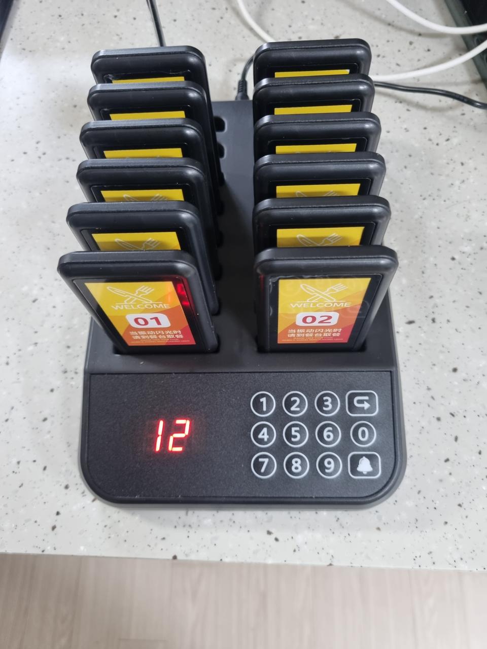 진동벨 12구 (미사용품 - 테스트만 완료)