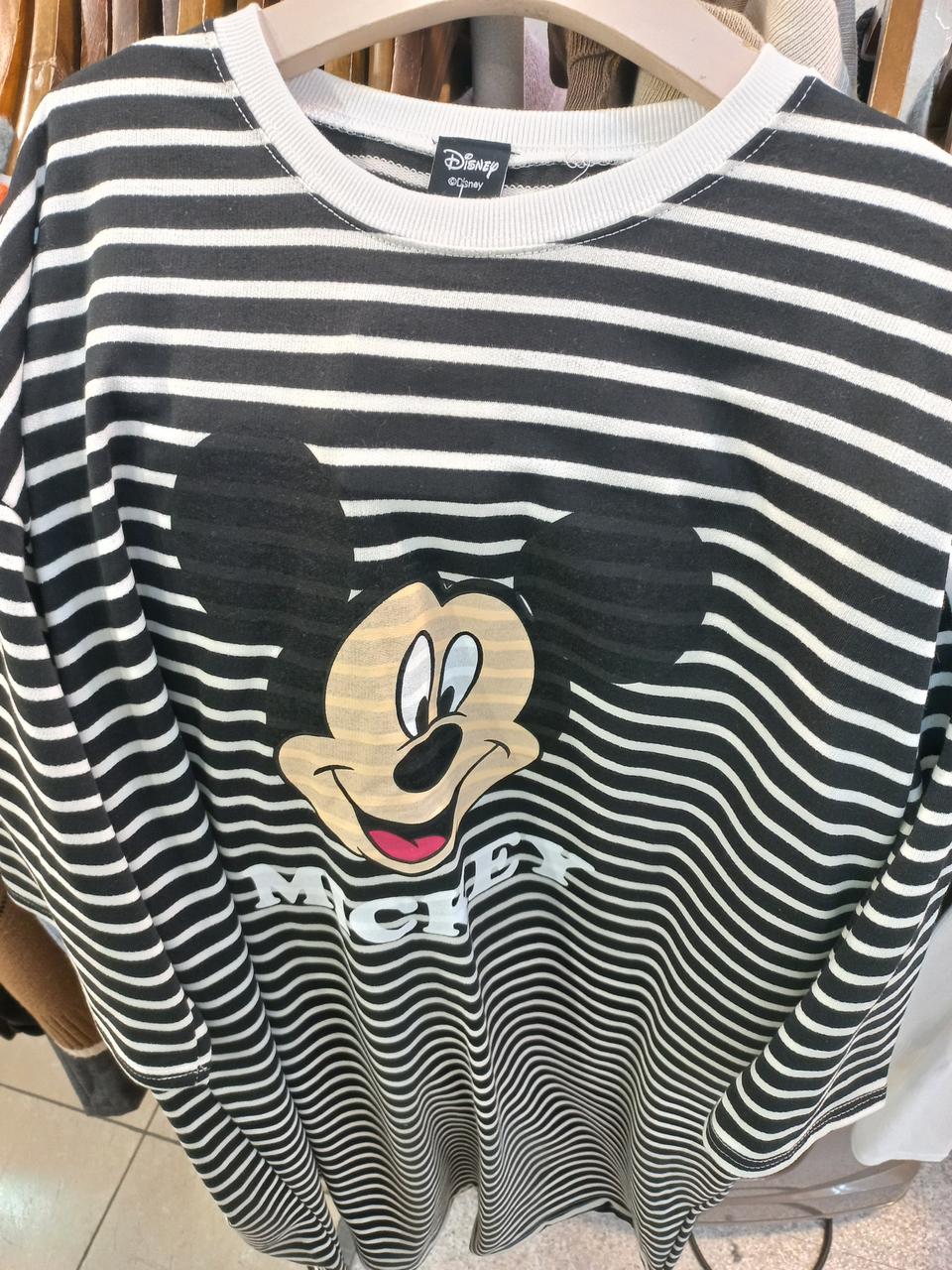 줄무늬 미키 티셔츠