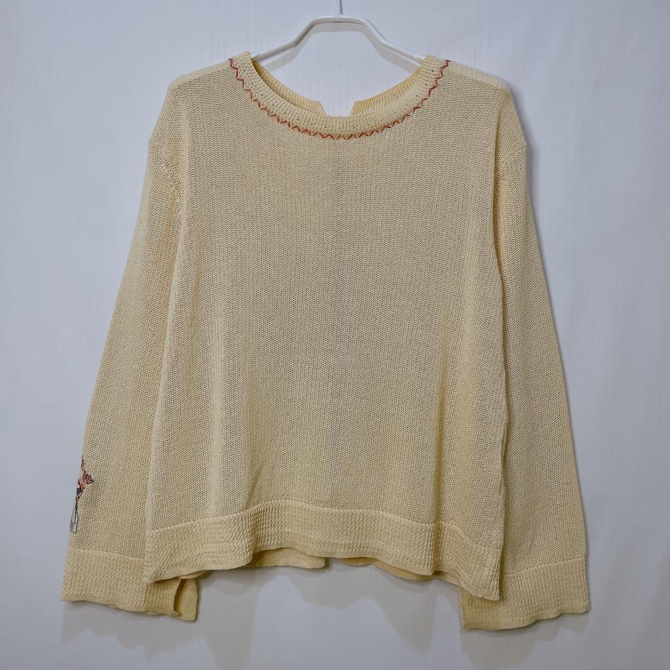 여성) 한섬 SJSJ 뒷 집업 니트 가디건 (FREE)