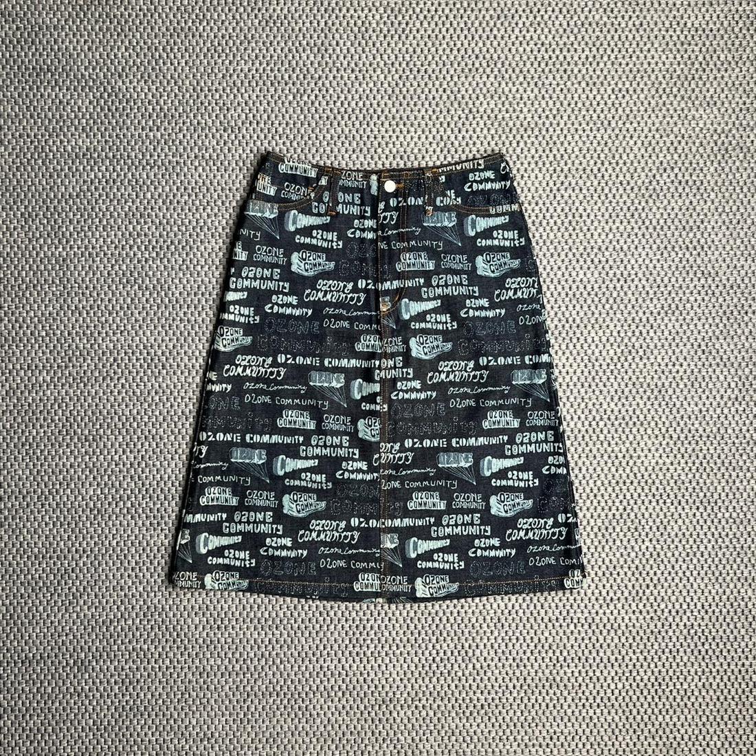 오존 커뮤니티 (히스테릭 글래머) 90s 데님 스커트
