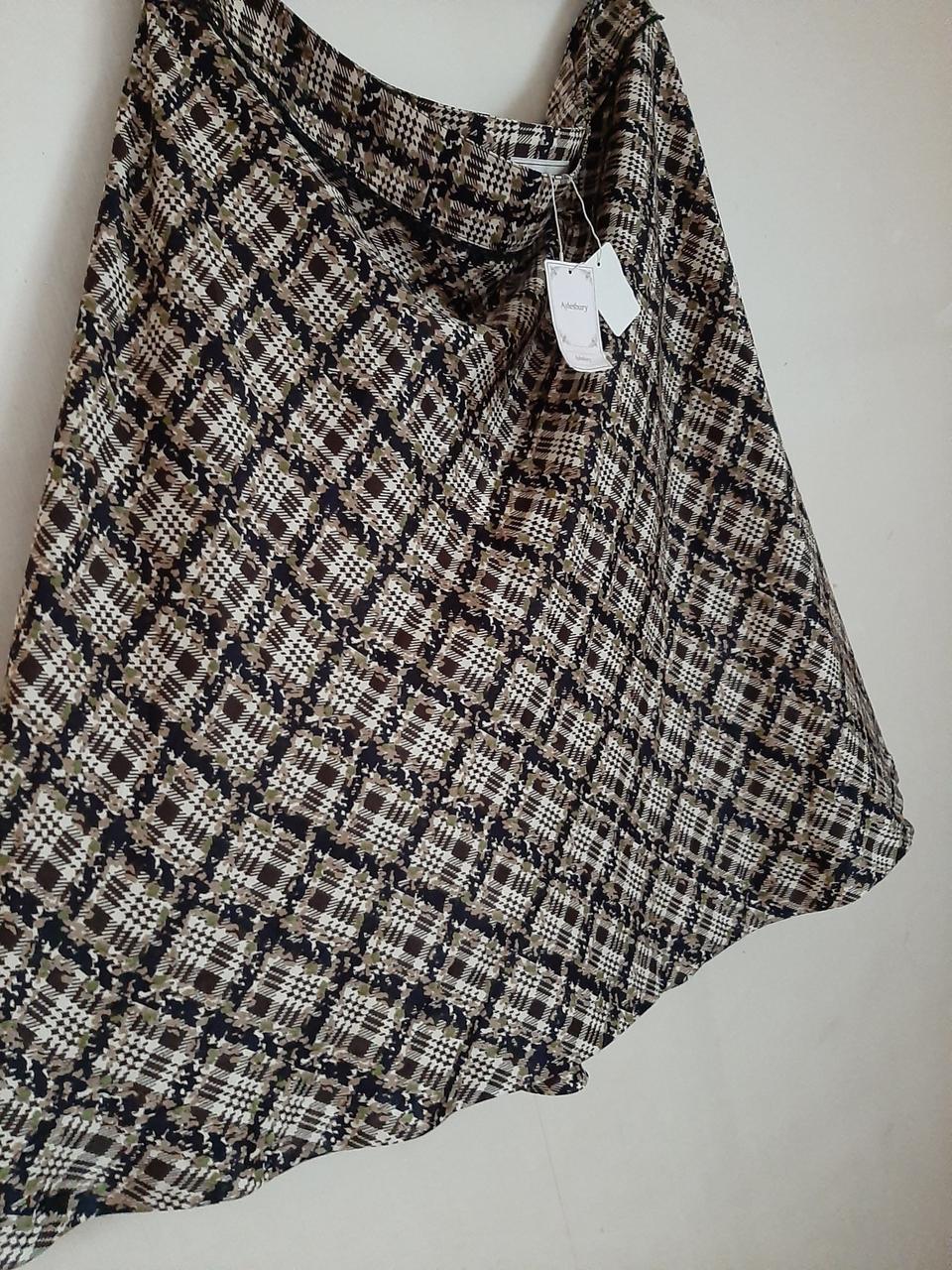 빅사이즈 여성 폴리 스커트 (새제품)