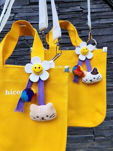 고양이 키링  토트겸 크로스 가방, 새상품