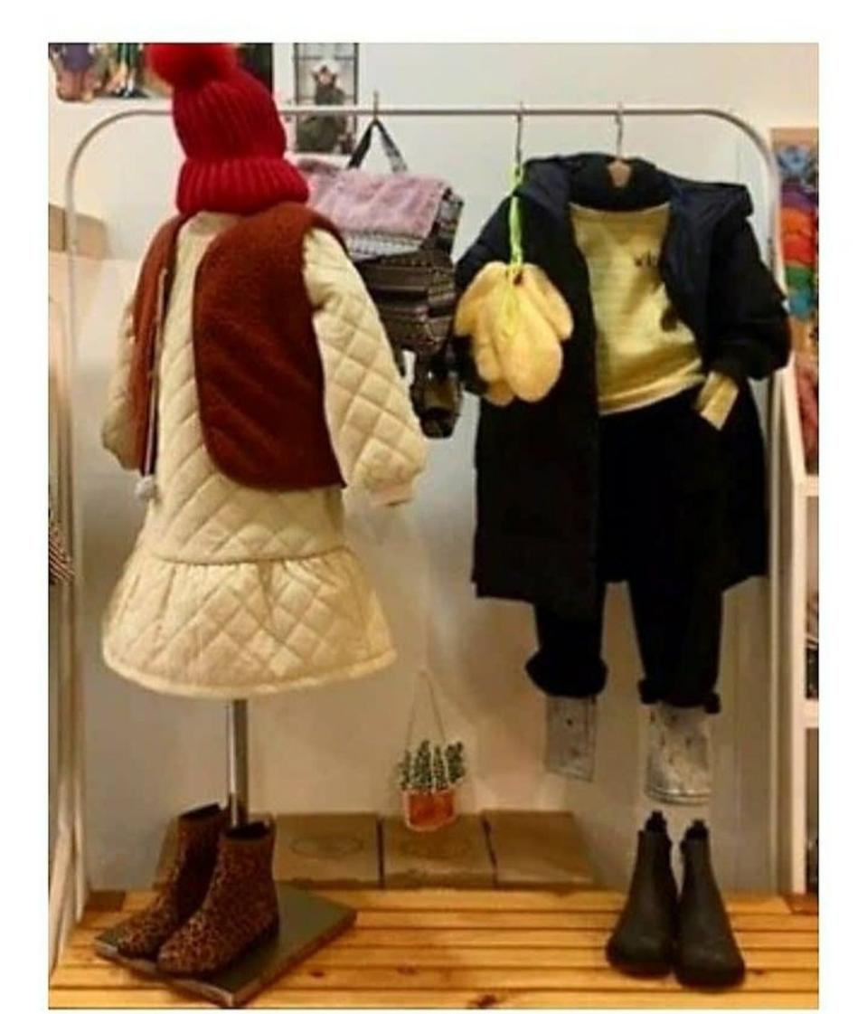 새상품❤(람스트리)퀼팅 패딩원피스 속기모 여아원피스