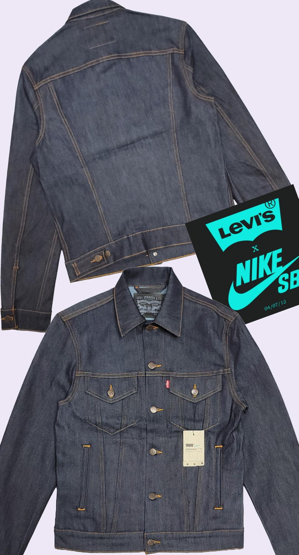 미착용_나이키 X 리바이스 콜라보 한정 스케이트보딩 트러커자켓 (M)