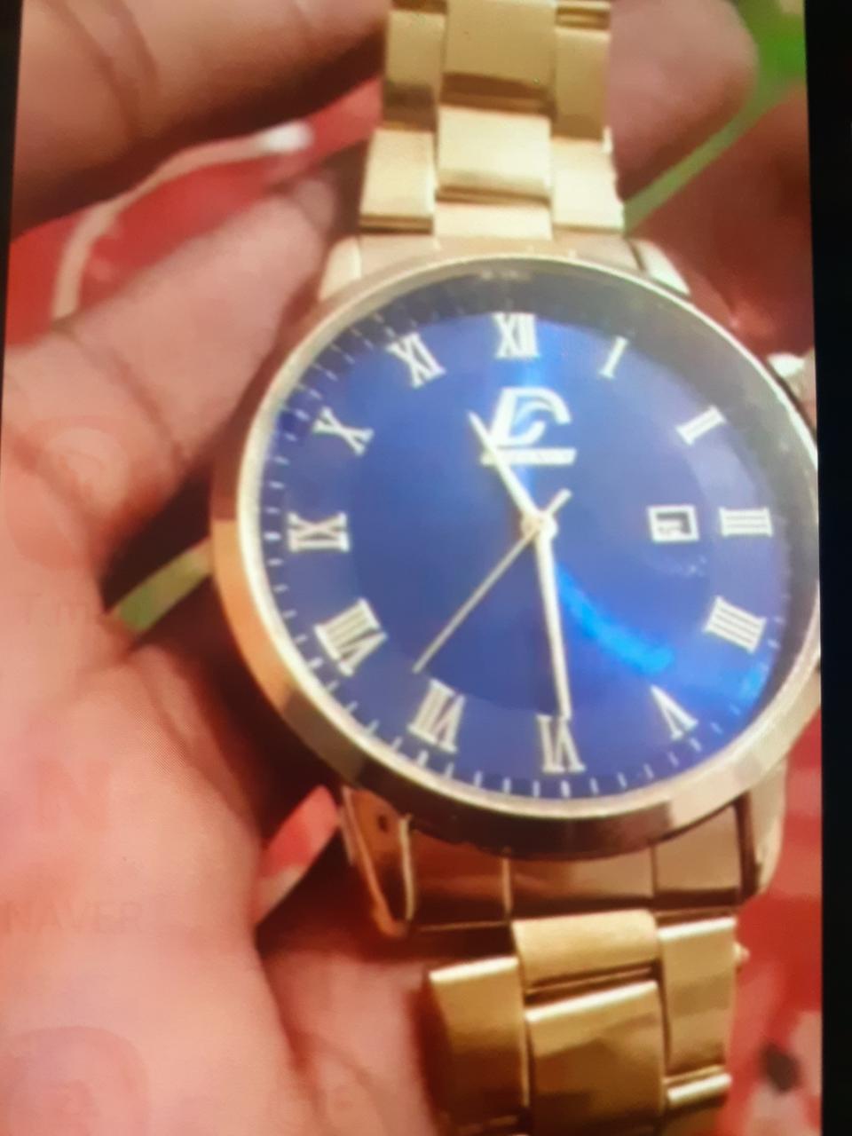 남성 금장 시계