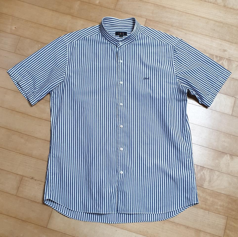 닥스 DAKS 정품 헨리넥 스트라이프 반팔 셔츠 105 XL