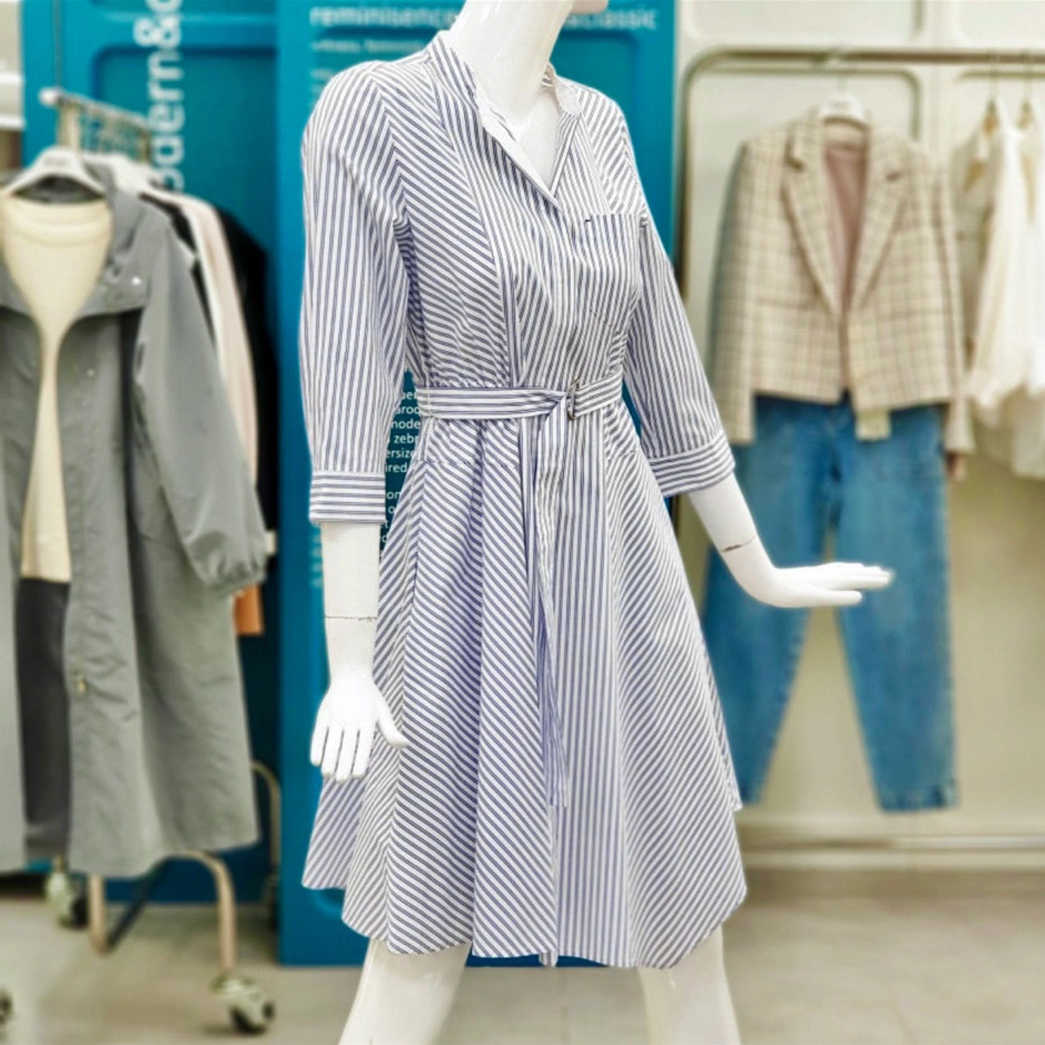 [zooc] 스트라이프 벨트 원피스55