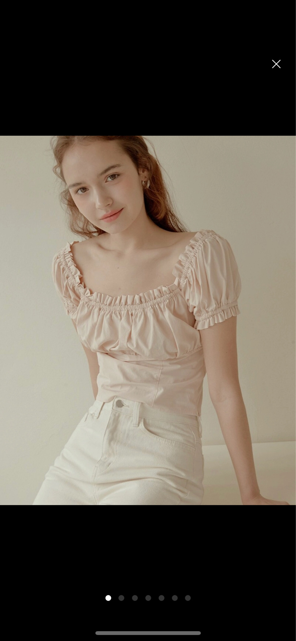 [리엘] Babydoll 블라우스 베이지(S)