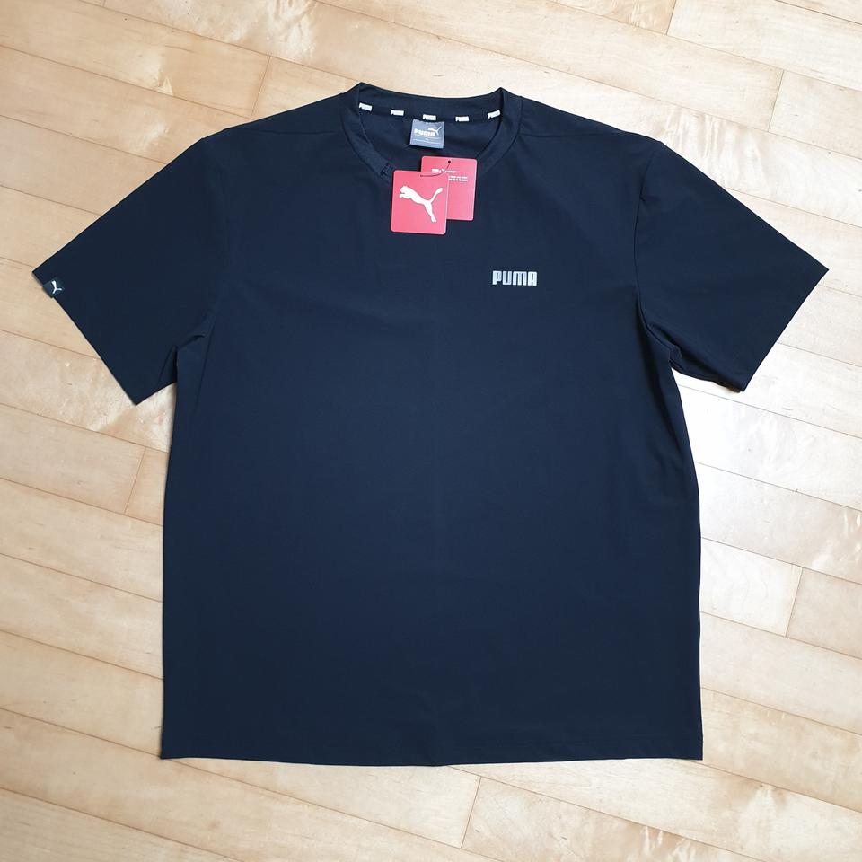 푸마 PUMA 정품 기능성 반팔 라운드 티셔츠 105 XL 블랙