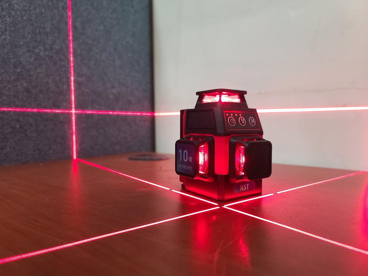 레이저레벨기 3D 적색레이저 10배밝기 미니레이저 정식통관된제품