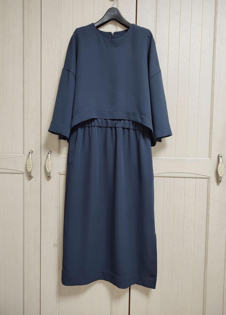 코스 루즈핏 롱원피스