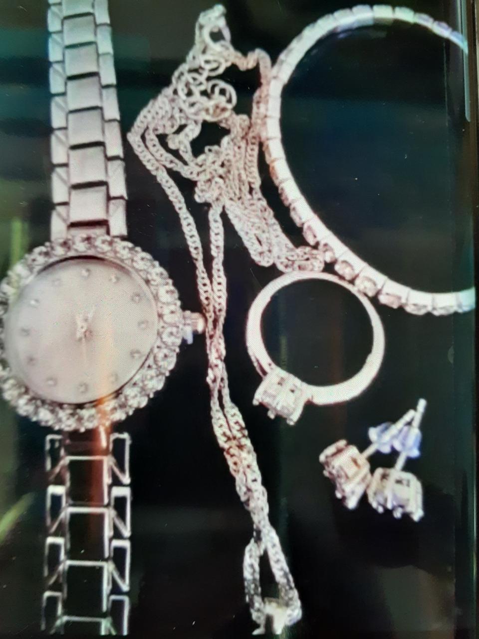 실버다이아 여성 시계 목걸이 반지 귀걸이 팔찌 6종 일괄세트 쥬얼리 악세