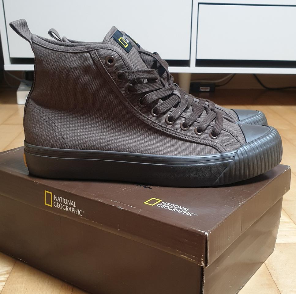 내셔널 지오그래픽 정품 캔버스 하이 270 브라운 밀리터리 항공