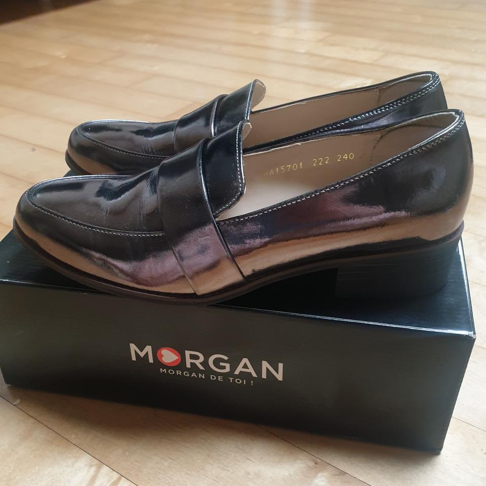 모르간 MORGAN 로퍼 여성 구두 다크실버 240