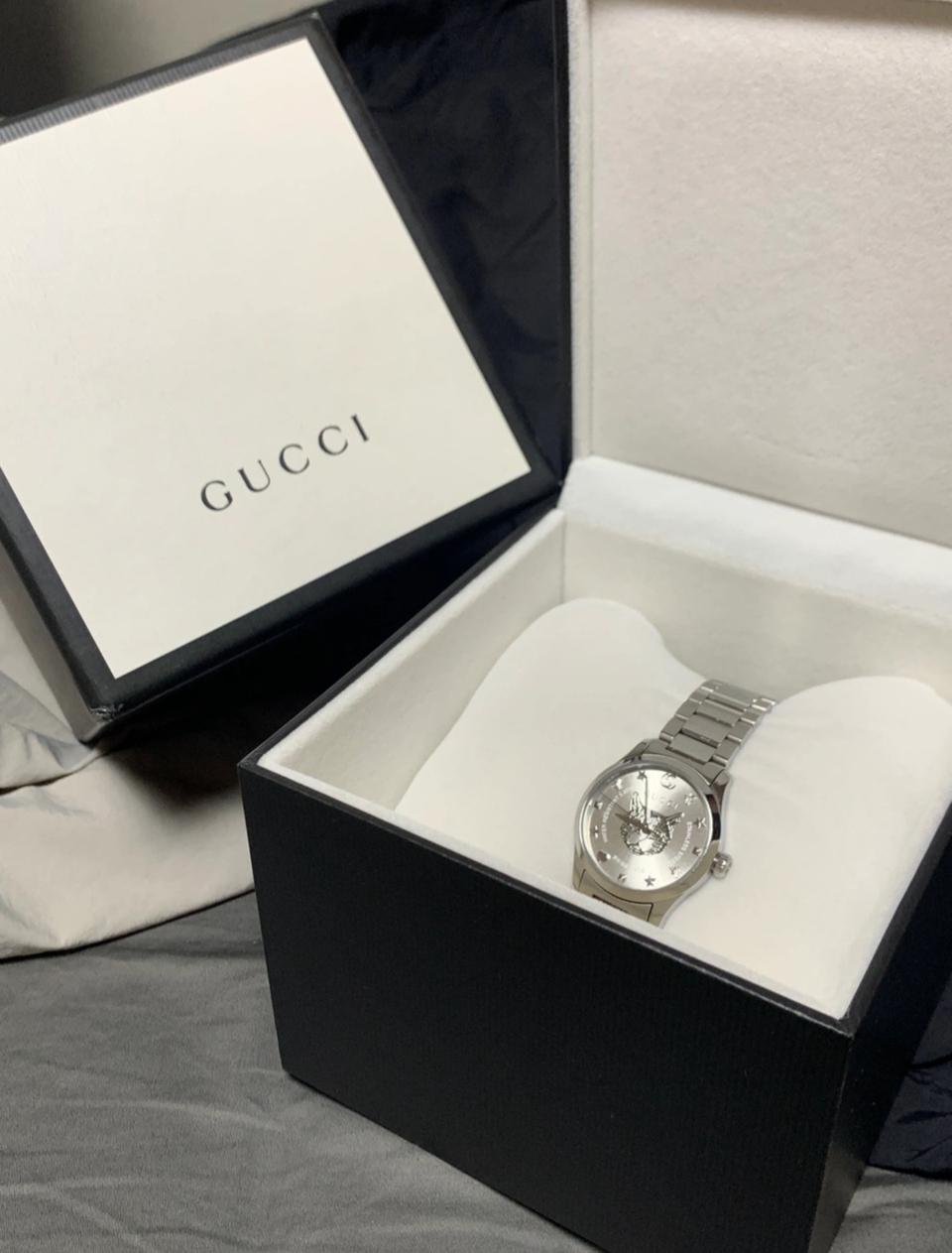 여성 Cucci 구찌 캣시계 풀박스 판매