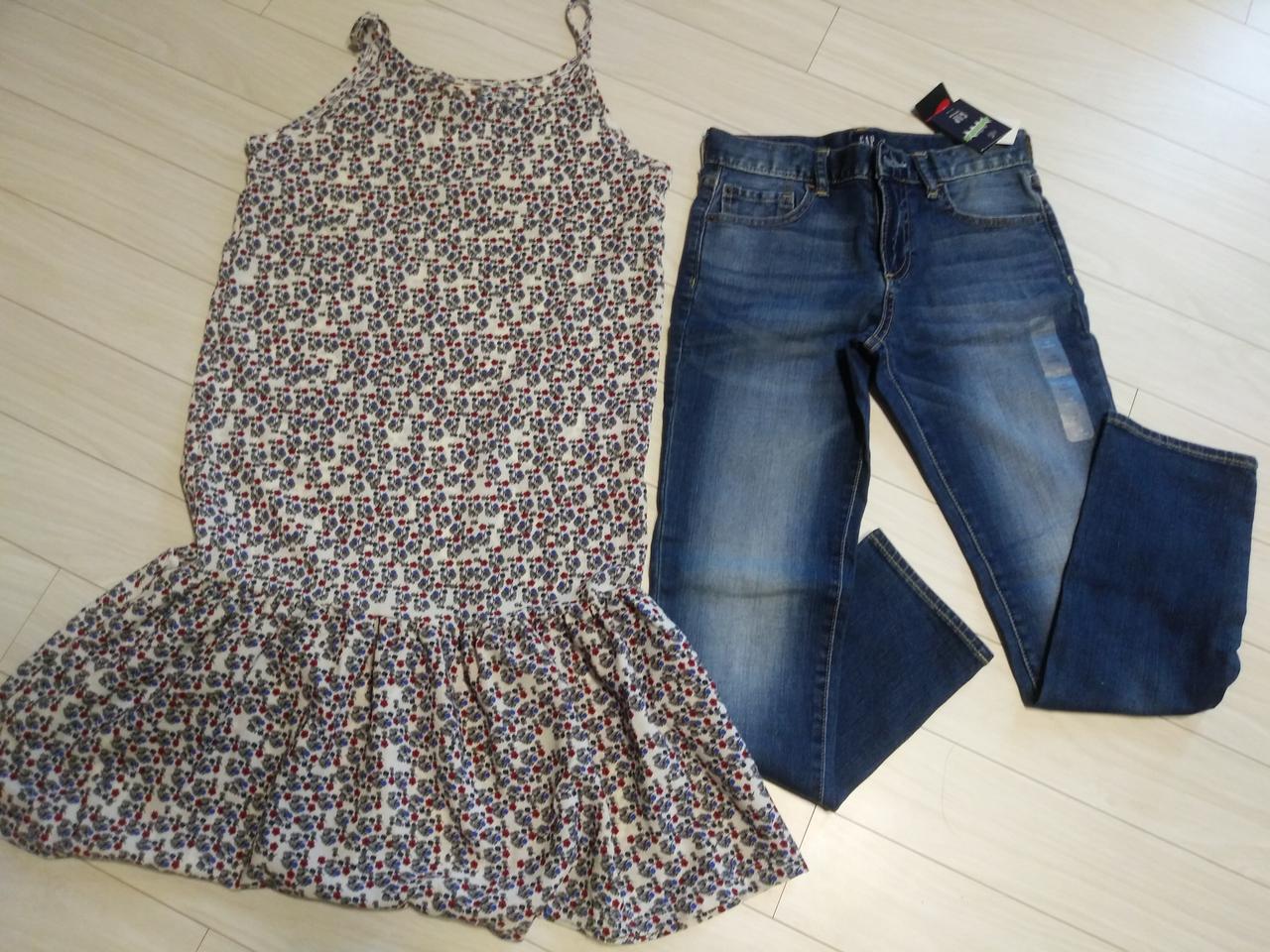 청바지(신장140cm~)+나시끈원피스(13호)