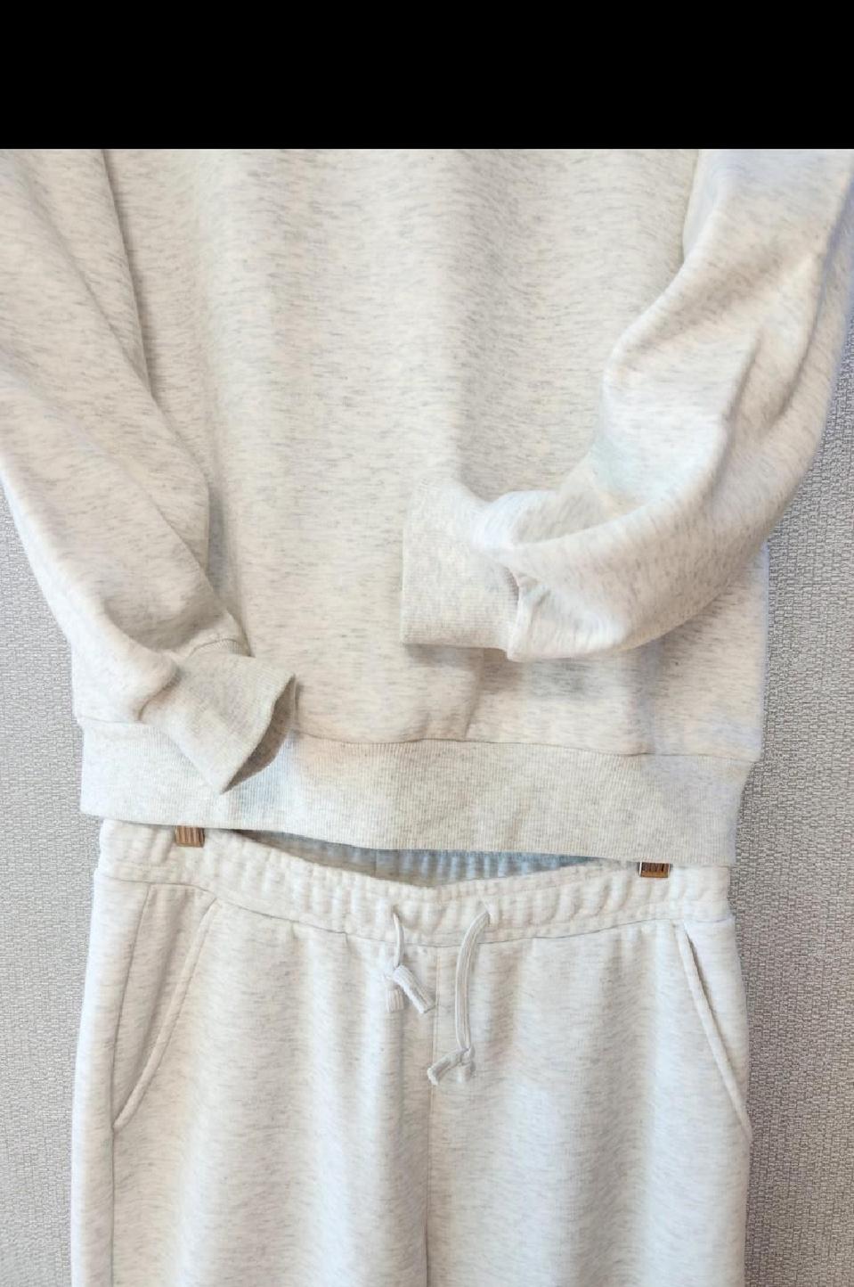 ♥(55~66)POLHAM공용★새상품★맨투맨티셔츠와세미와이드조커팬츠셋업