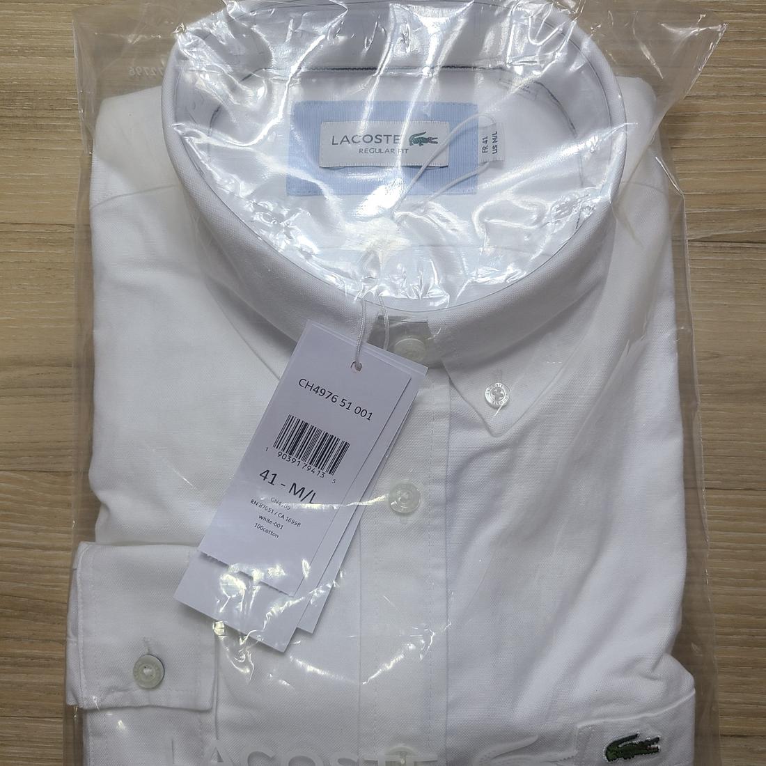 [정품/새상품] 라코스테 레귤러핏 버튼다운 옥스포드 셔츠