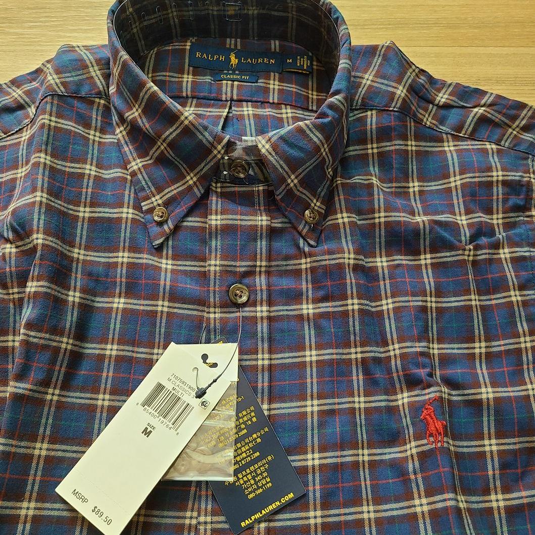 [정품/새상품] 폴로 랄프로렌 클래식핏 Plaid Twill 체크 셔츠