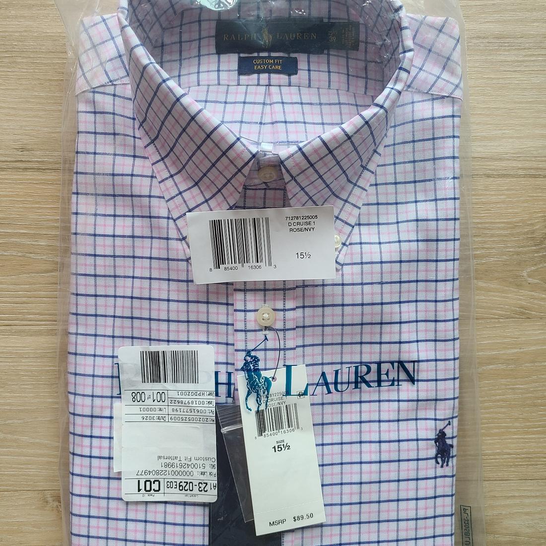 [정품/새상품] 폴로 랄프로렌 커스텀핏 이지케어 로즈네이비 셔츠