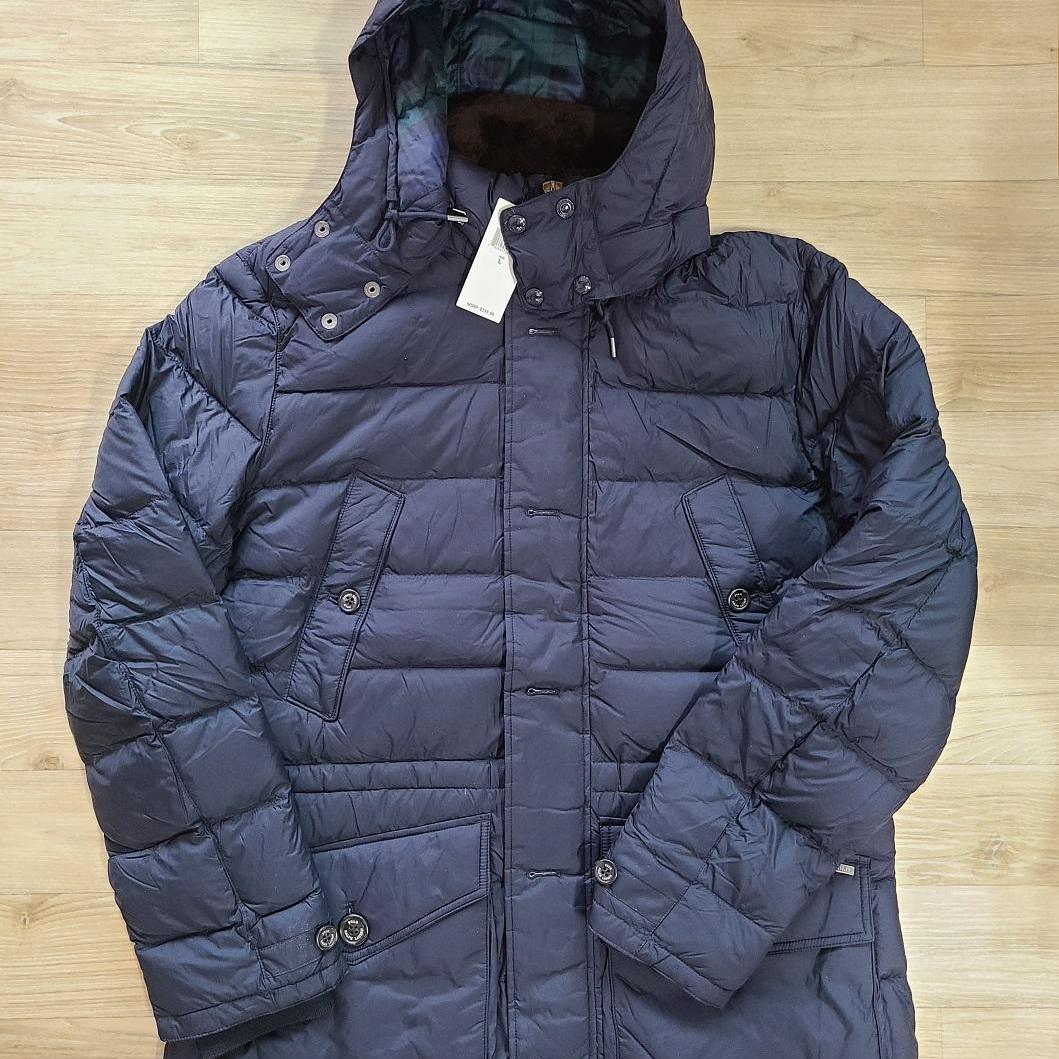 [정품/새상품] 폴로 랄프로렌 시어링 트림 후드 다운 패딩(착샷있음)