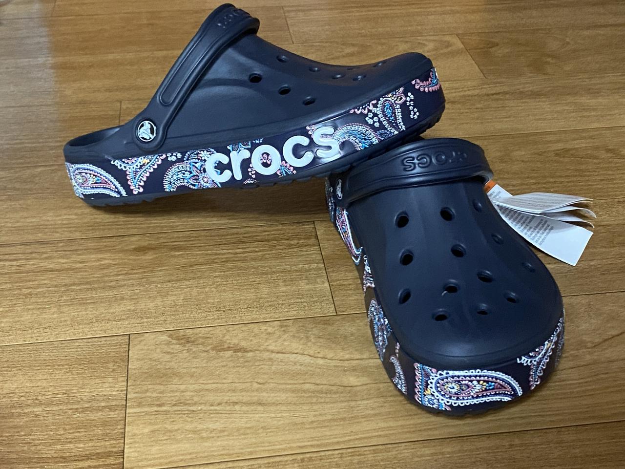 크록스 crocs 크록스 남성 여성 공용 샌들 바야밴드 반다나 블랙