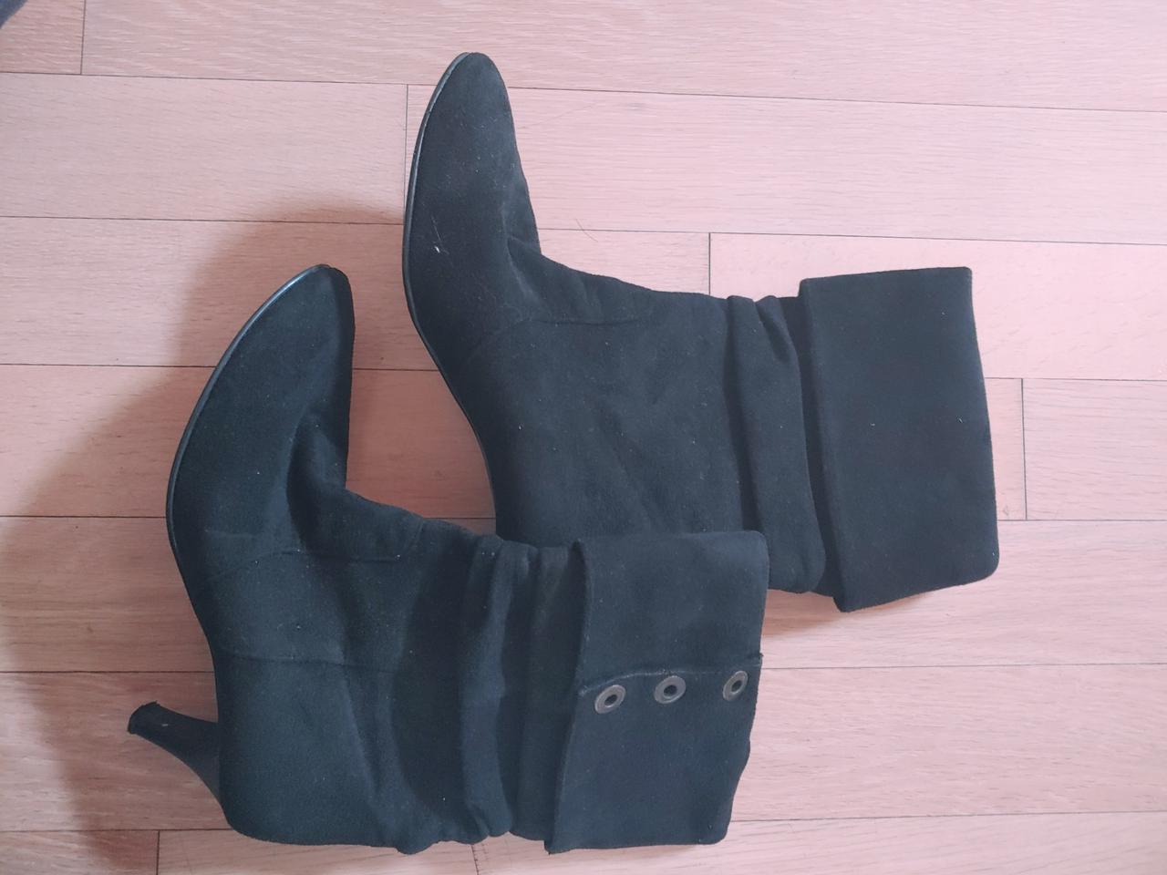 Meetoolee 수제화 미들부츠 소가죽 세무 길이조절 가능