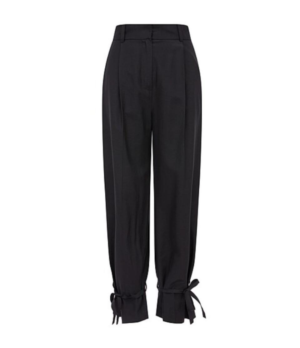 지컷 새상품 팬츠 조거 레이온 슬랙스 리본 바지 66