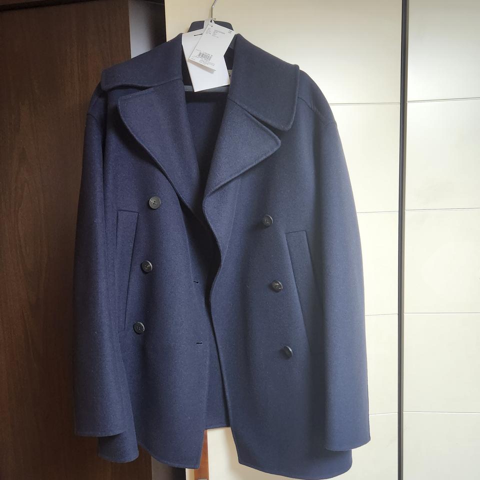 정품 디올 브레스트 하프 코트(캐시미어100%)