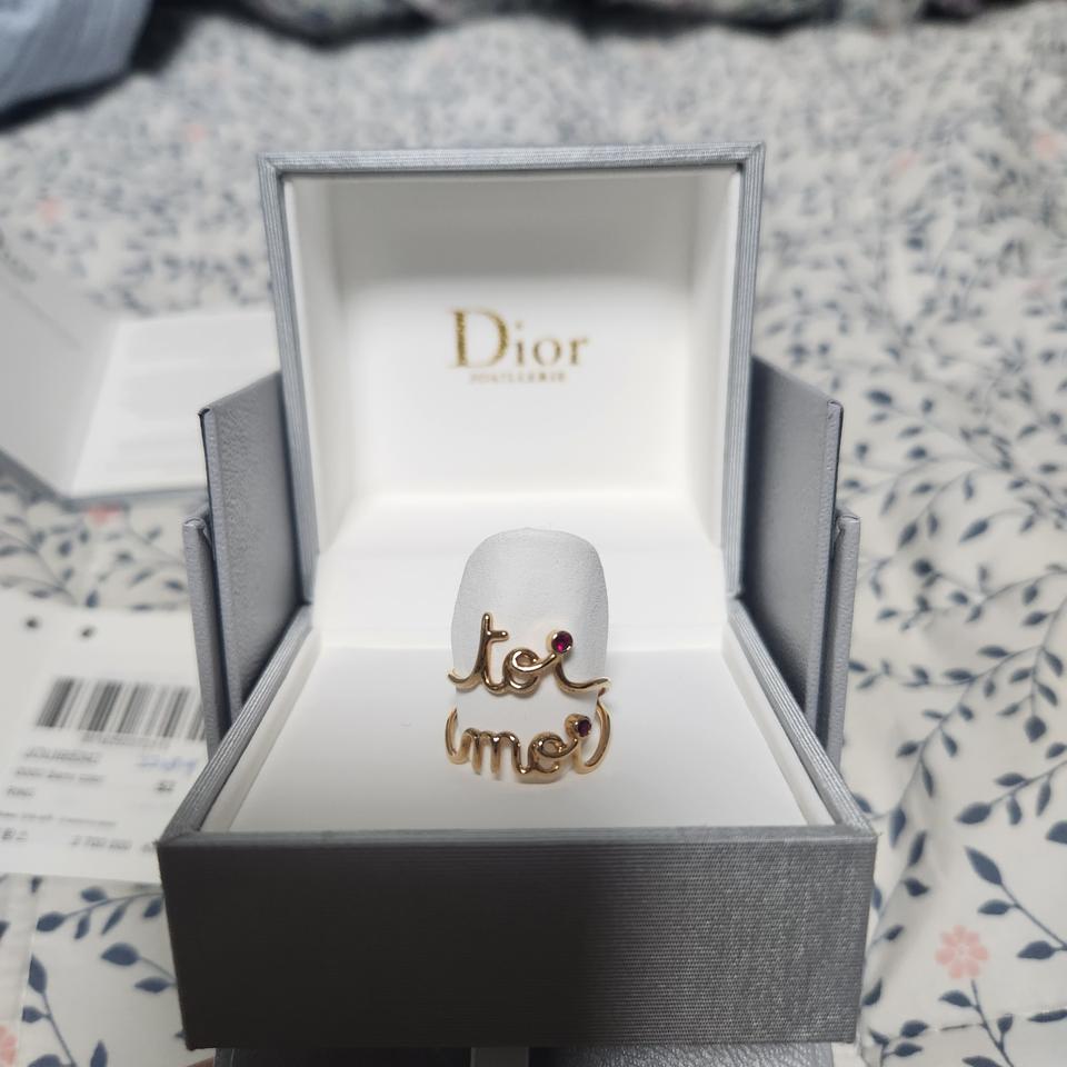 정품 디올 OUI 루비 반지 사이즈52호