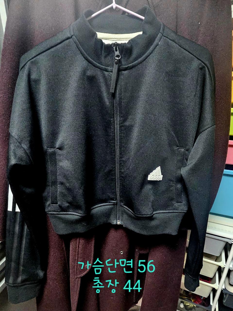 아디다스 크롭 집업 트랙탑