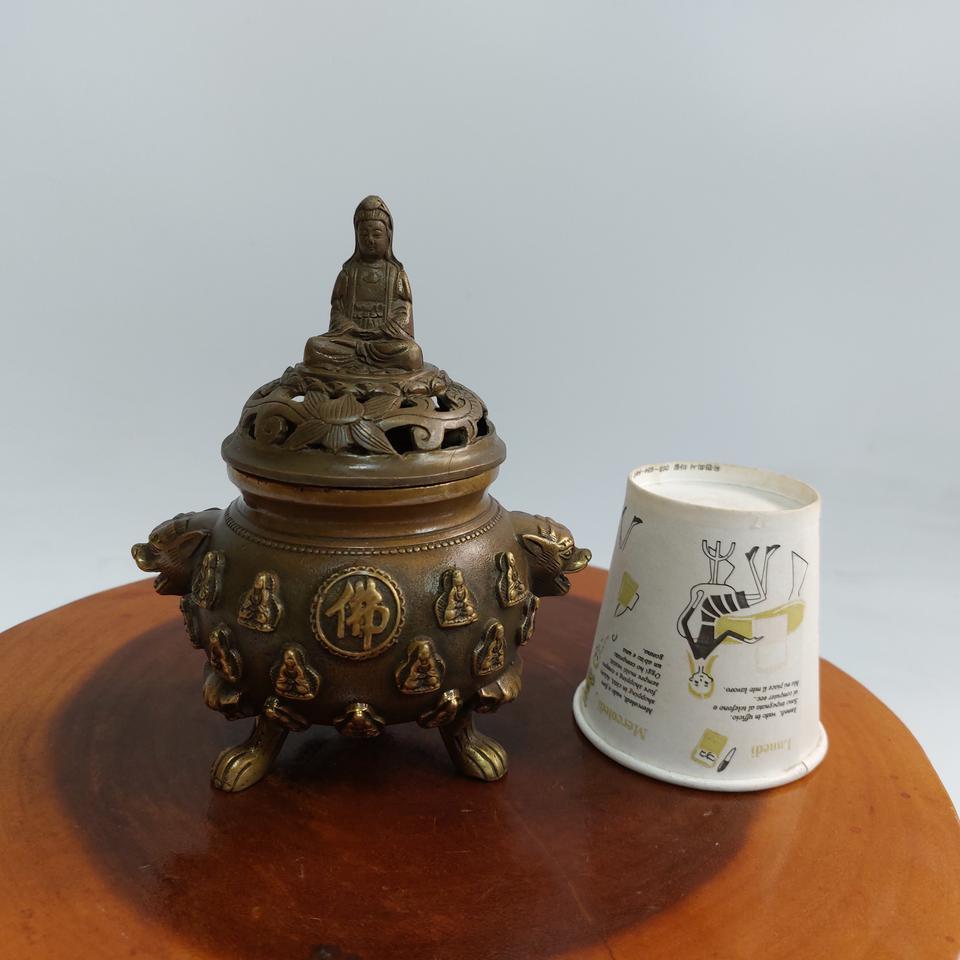 약사여래 불상 동향로  - 만물당(검색)  동브론즈  민속품 불교 동불